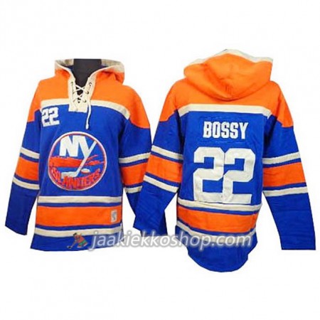 Miehille NHL New York Islanders Mike Bossy22 Sininen Sawyer Hooded Sweatshirt